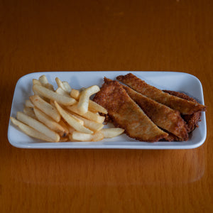 Kids: Chicken strips with Fries or Vegetables