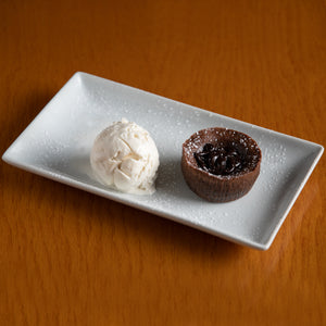 Dessert: Chocolate Lava Cake W, Vanilla Gelato