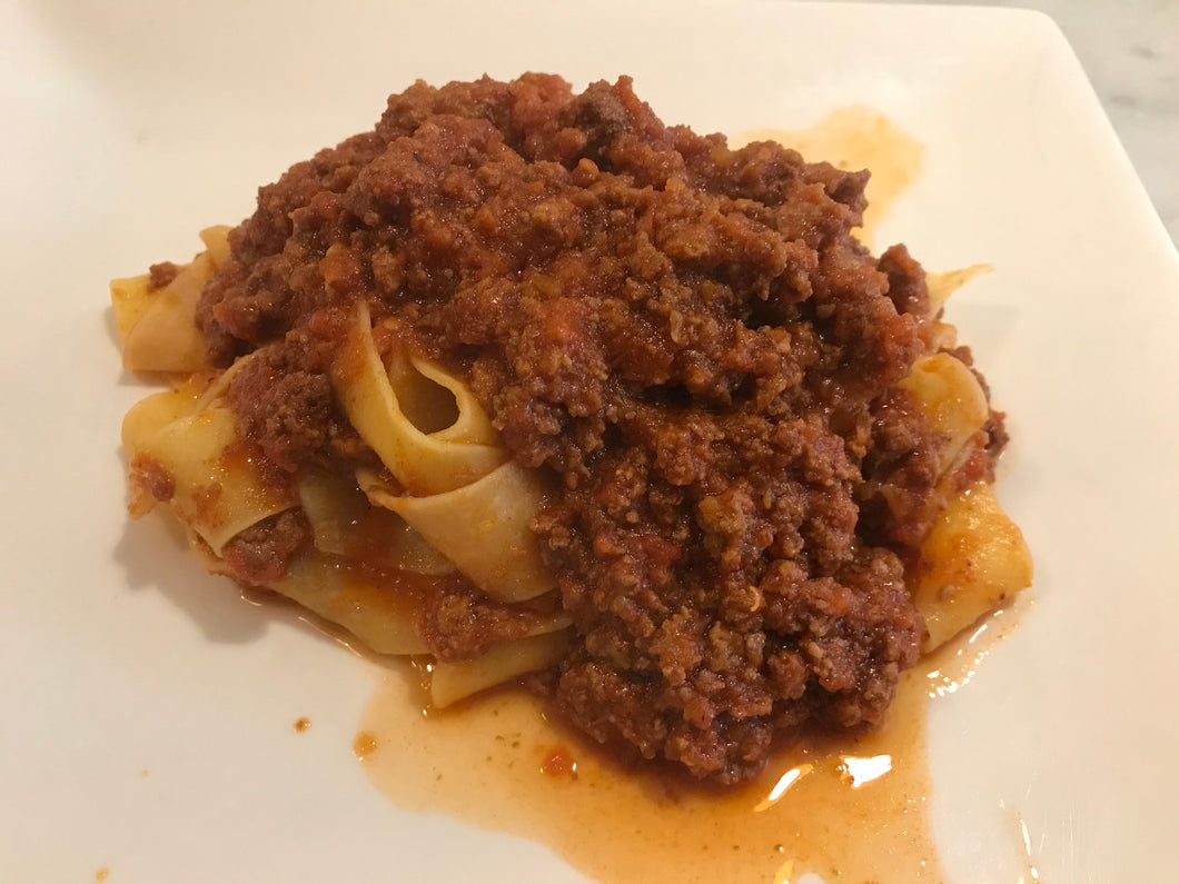 Special: Homemade Pappardelle Pasta with Bolognese Sauce